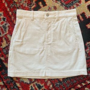 Everlane Corduroy Stamp Skirt in Bone